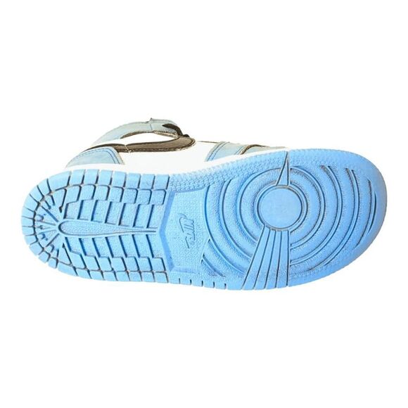 NIKE Air Jordan 1 Retro High 'University Bue" TD Sneakers Size 10C - Picture 6 of 7